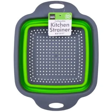 1 Pc Collapsible Kitchen Strainer Colander Folding Wash Pasta Straining Kitchen