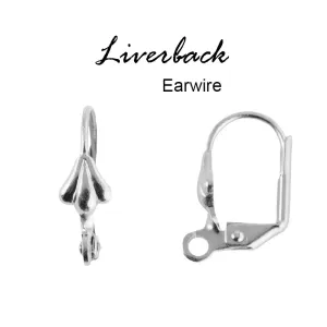 10 Pairs (20 Pcs) silver color leverback earwire