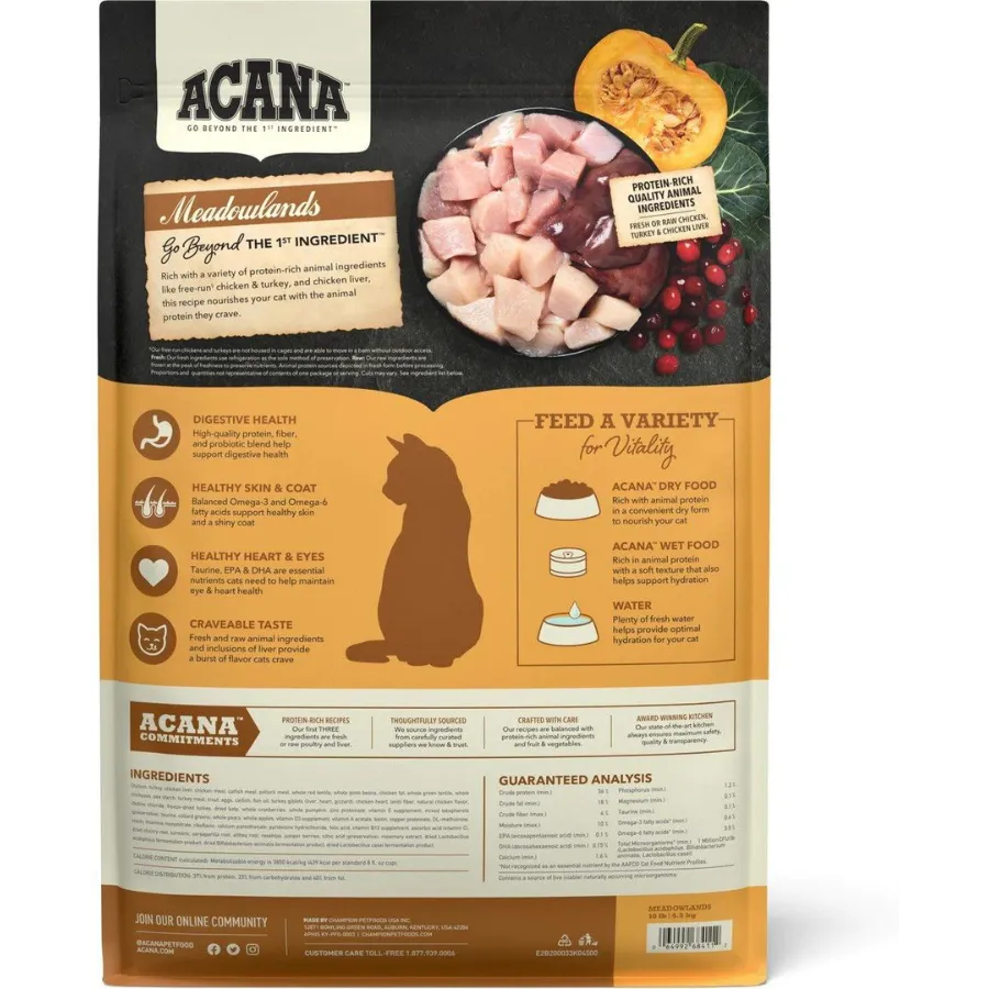 Acana Regionals Meadowlands Grain-Free Cat Food