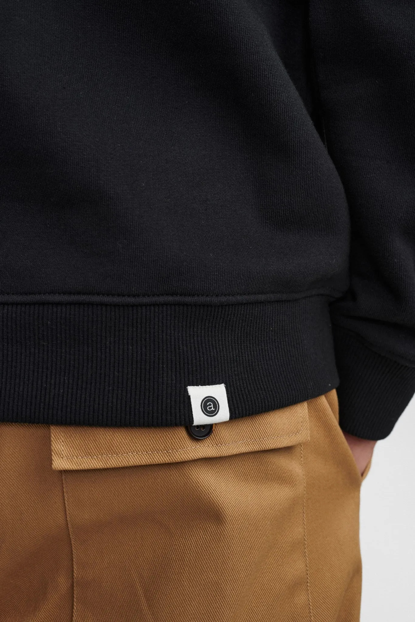 AKALLEN EMBROIDERY SWEAT - Brown Rice