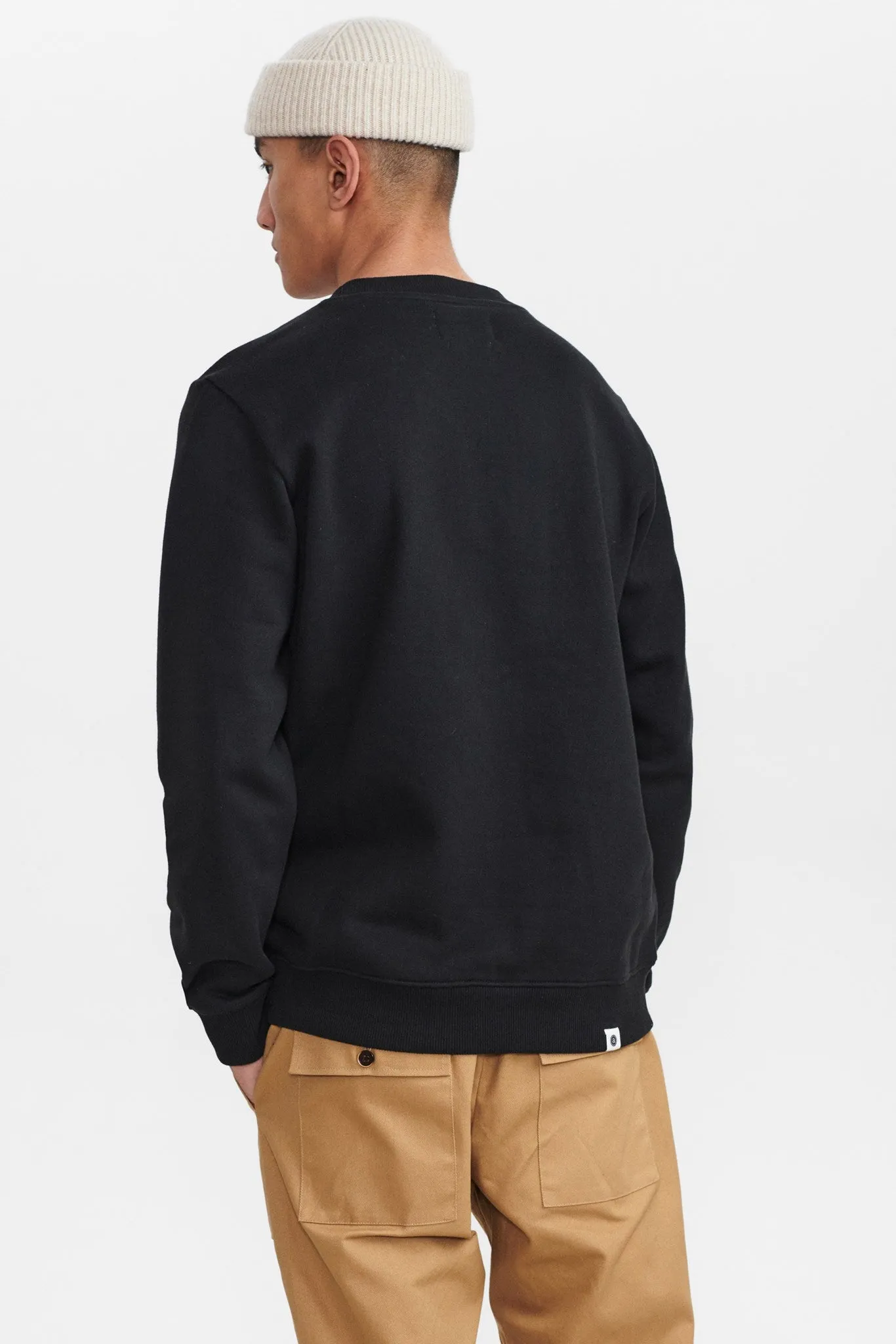 AKALLEN EMBROIDERY SWEAT - Brown Rice