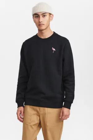 AKALLEN EMBROIDERY SWEAT - Brown Rice