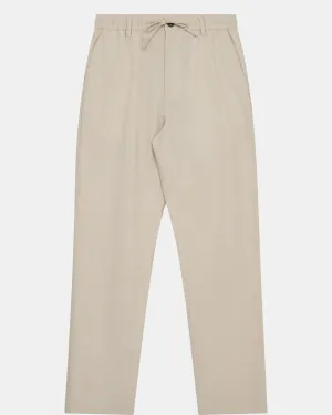 AKJAN COT/LINEN ELA PANTS - Brown Rice
