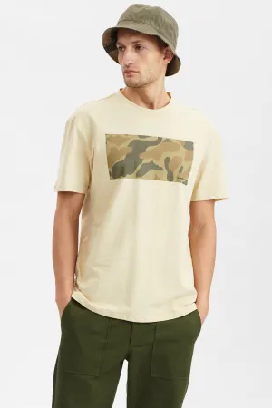 AKKIKKI CAMOU PRINT TEE - Brown Rice