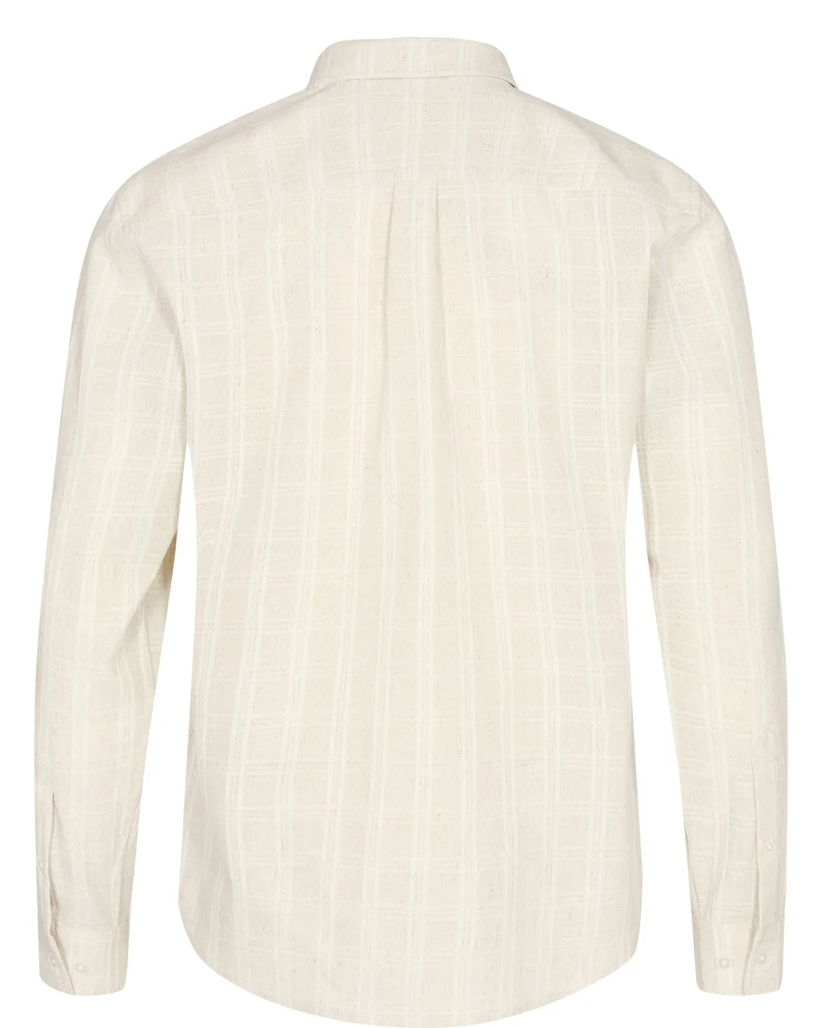 AKKONRAD L/S CHECK SHIRT - Brown Rice