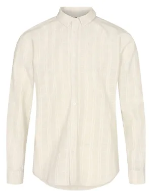 AKKONRAD L/S CHECK SHIRT - Brown Rice