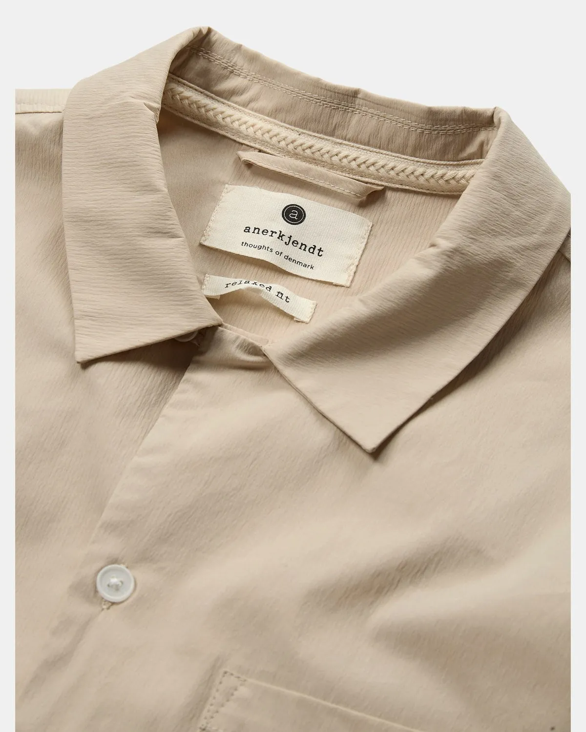 AKKURT S/S POCKET SHIRT - Brown Rice