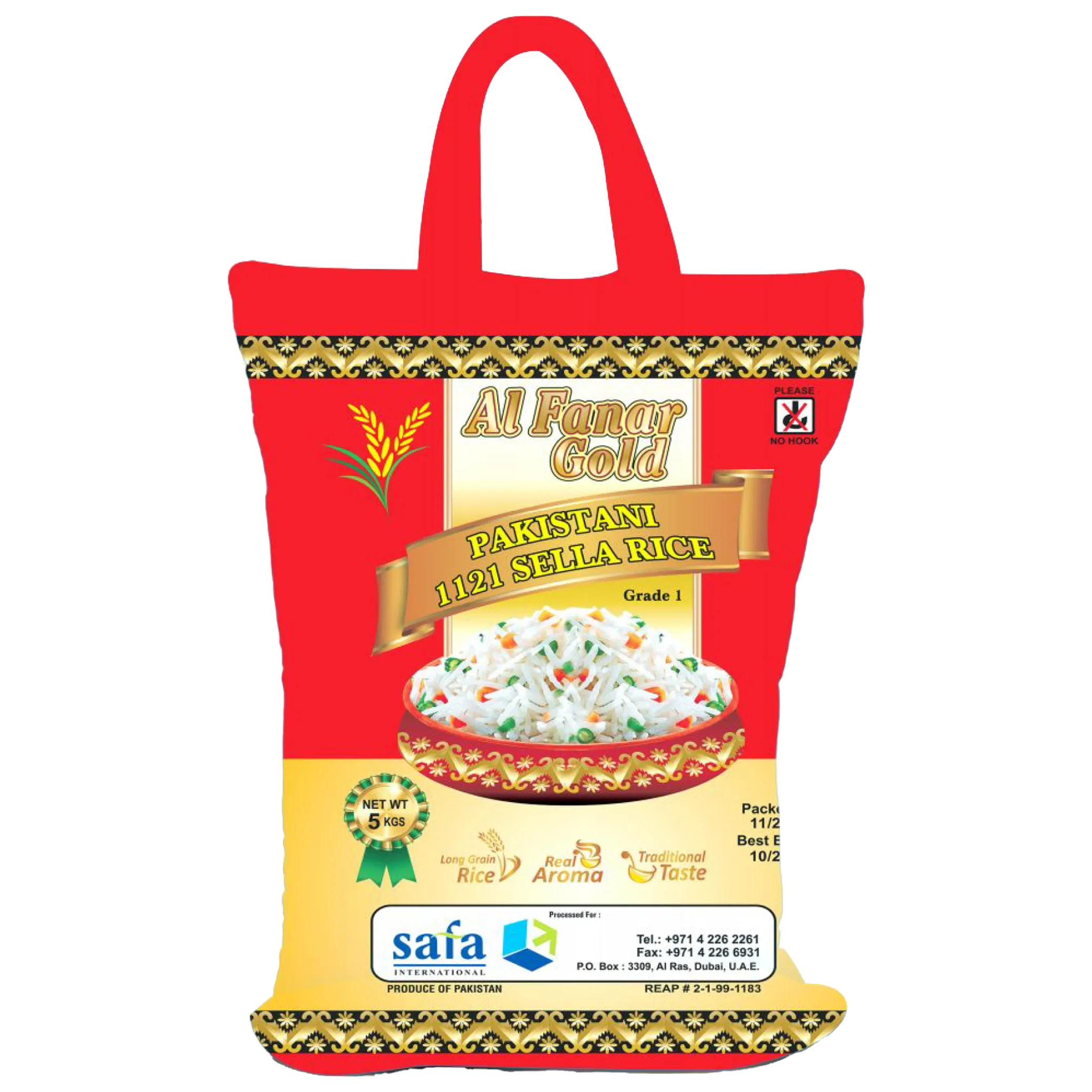 Al Fanar Gold Pakistani Sella Rice 1121 5Kg