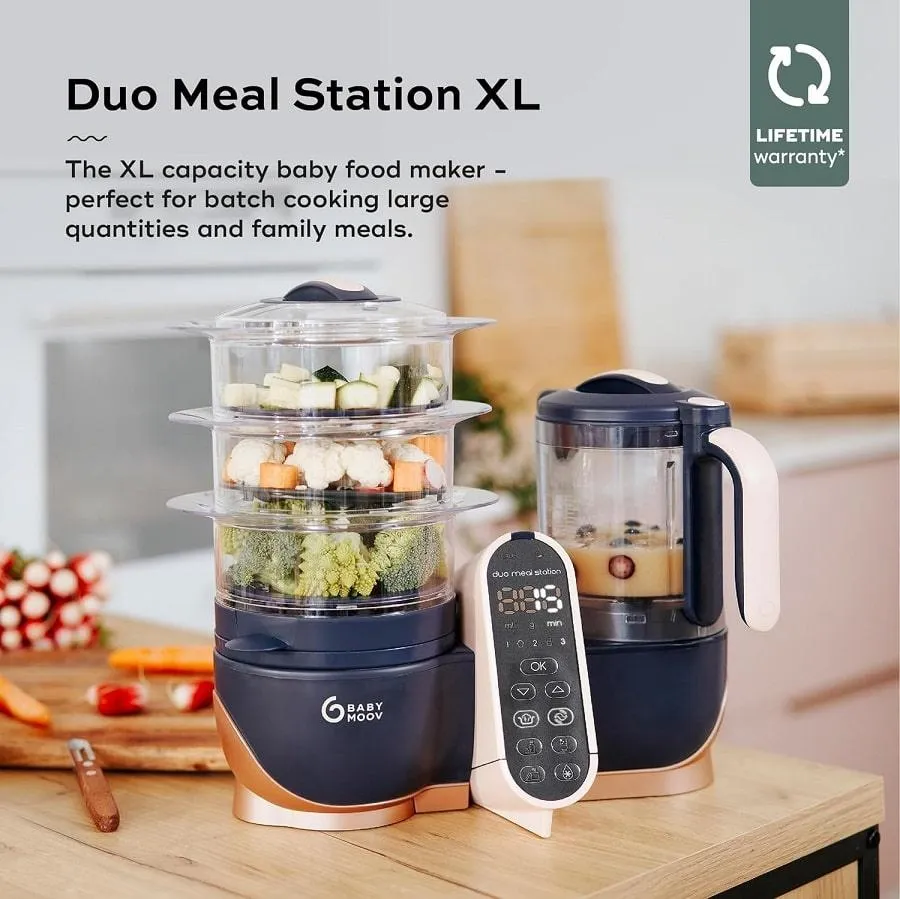 Babymoov Duo Meal Station XL - 6 in 1 Baby Food Processor