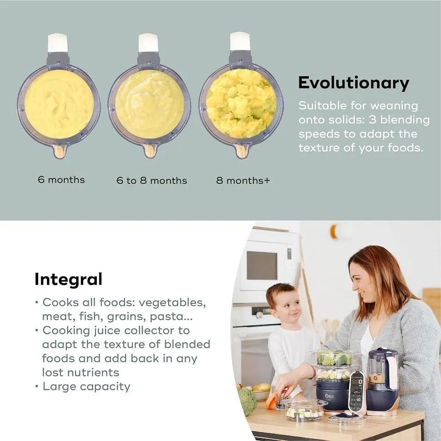 Babymoov Duo Meal Station XL - 6 in 1 Baby Food Processor