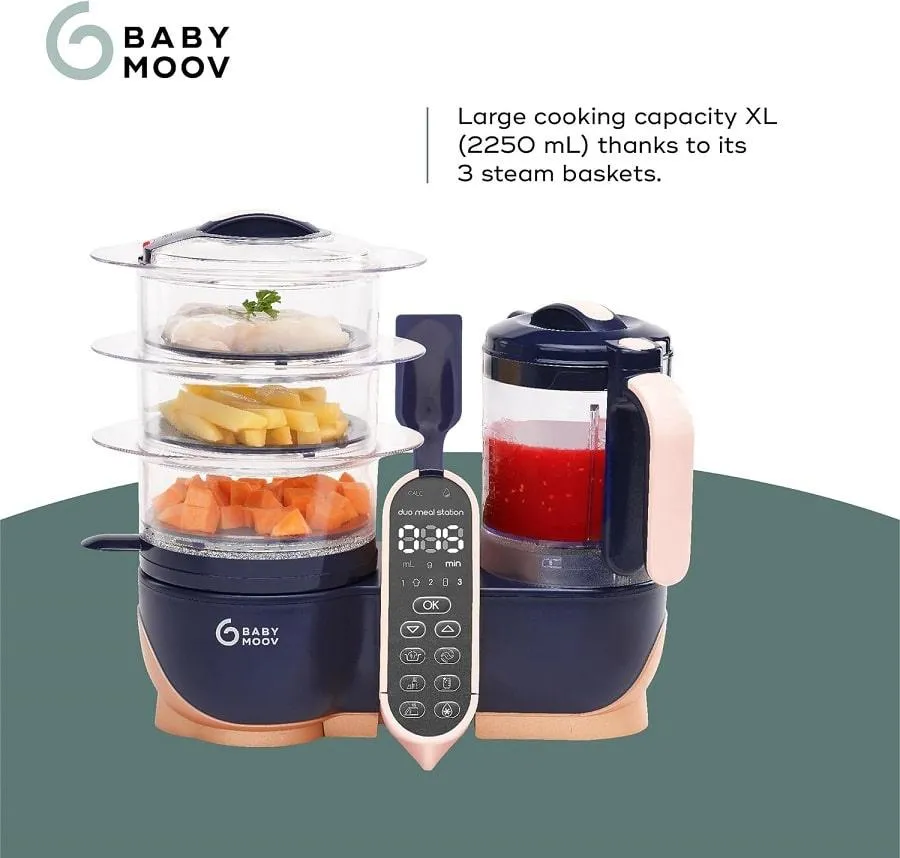 Babymoov Duo Meal Station XL - 6 in 1 Baby Food Processor