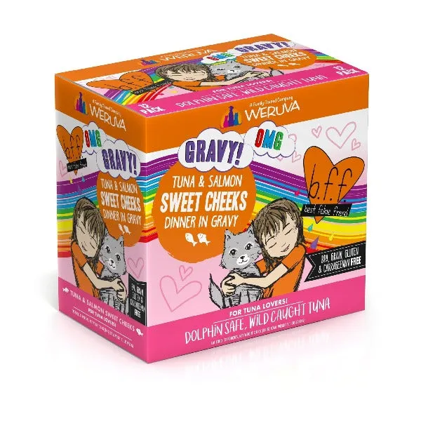 B.F.F. Sweet Cheeks Tuna & Salmon Dinner in Gravy Pouch Cat Food