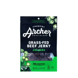 Country Archer Grass-Fed Beef Jerky Jalapeno 2.5oz