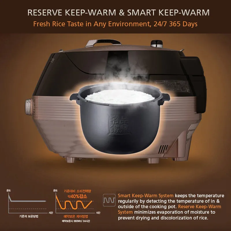 Cuchen Black Diamond IH Pressure Rice Cooker 6 Cup & 10 Cup | WHA-LX0601iD WHA-LX1000iD