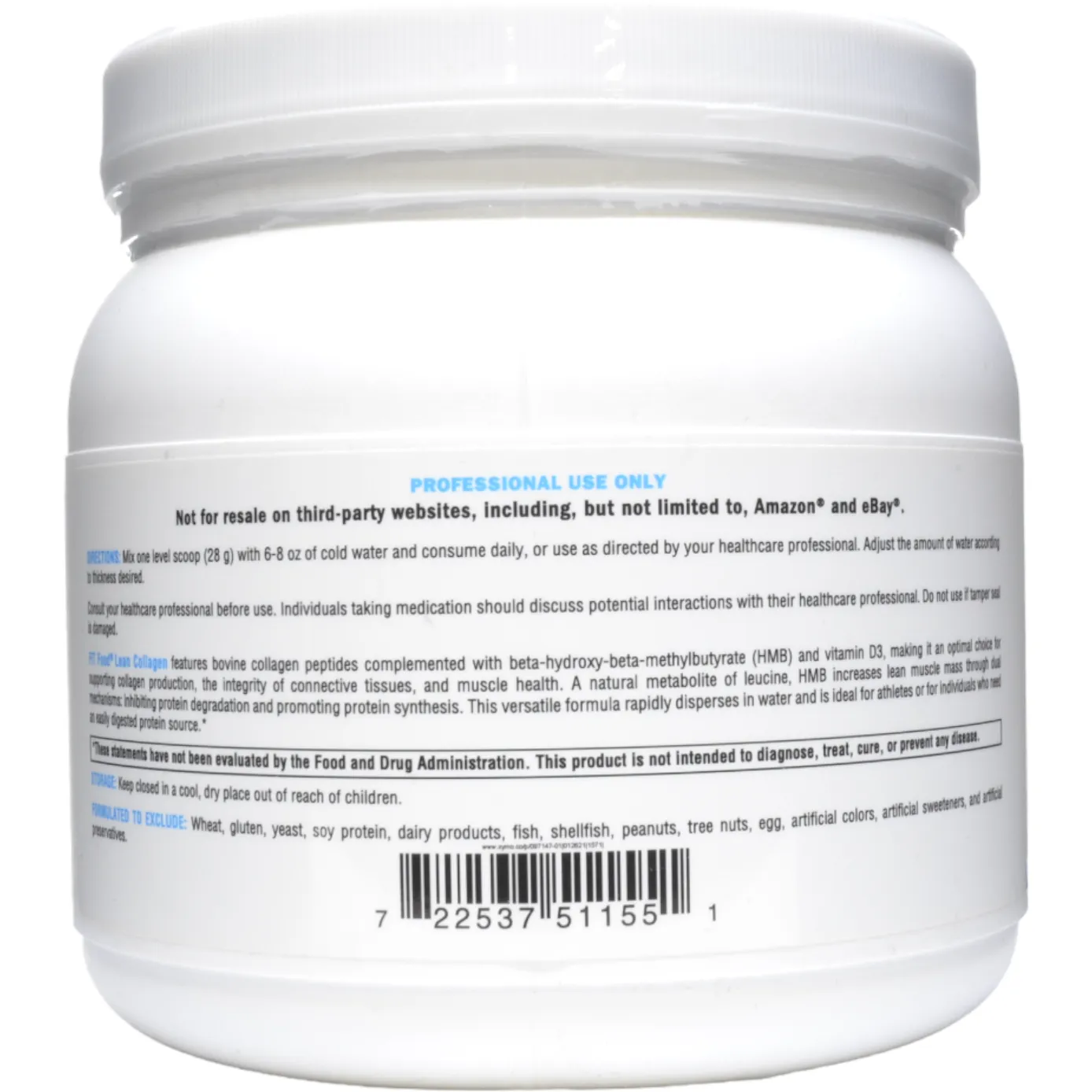 FIT Food Lean Collagen Mocha Latte 14 Servings by Xymogen