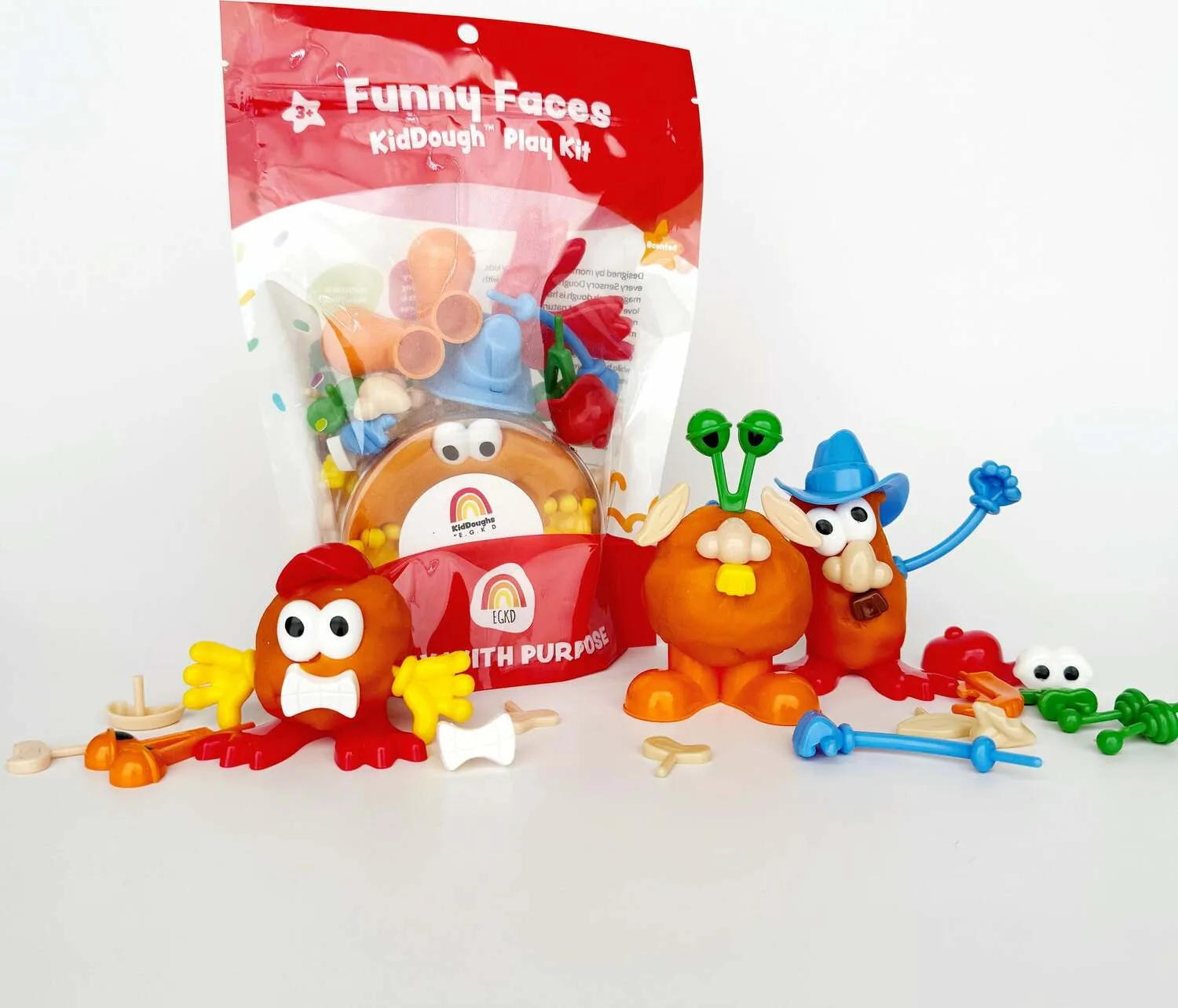 Funny Faces KidDough Play Kit