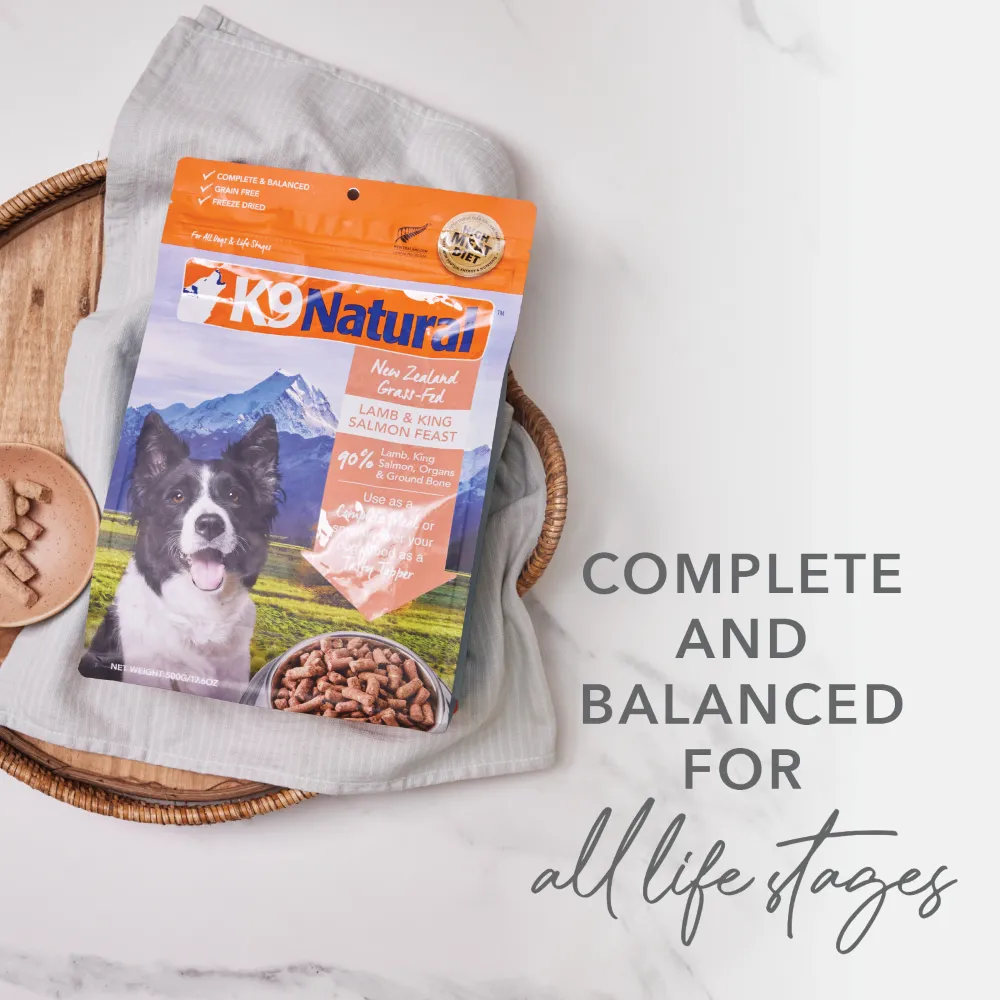 K9 Natural Grain Free Freeze Dried Dog Food Topper Lamb 142g