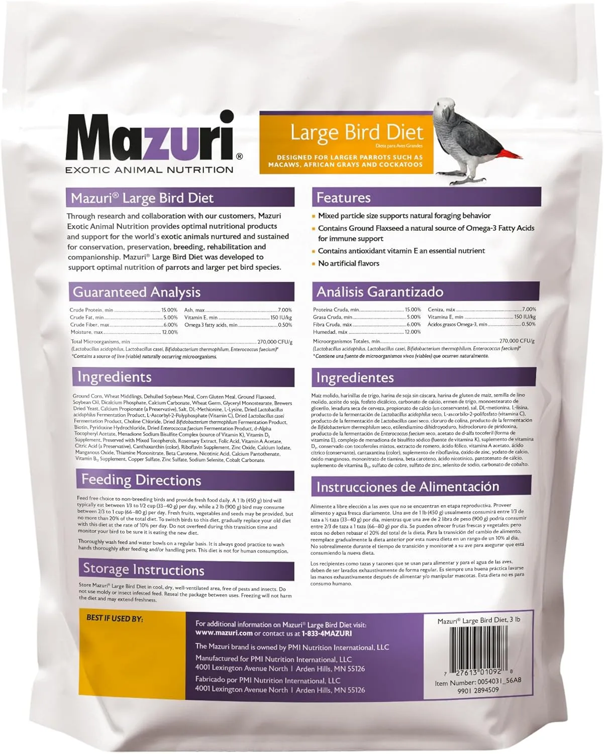 Mazuri Large Bird Diet 56A8
