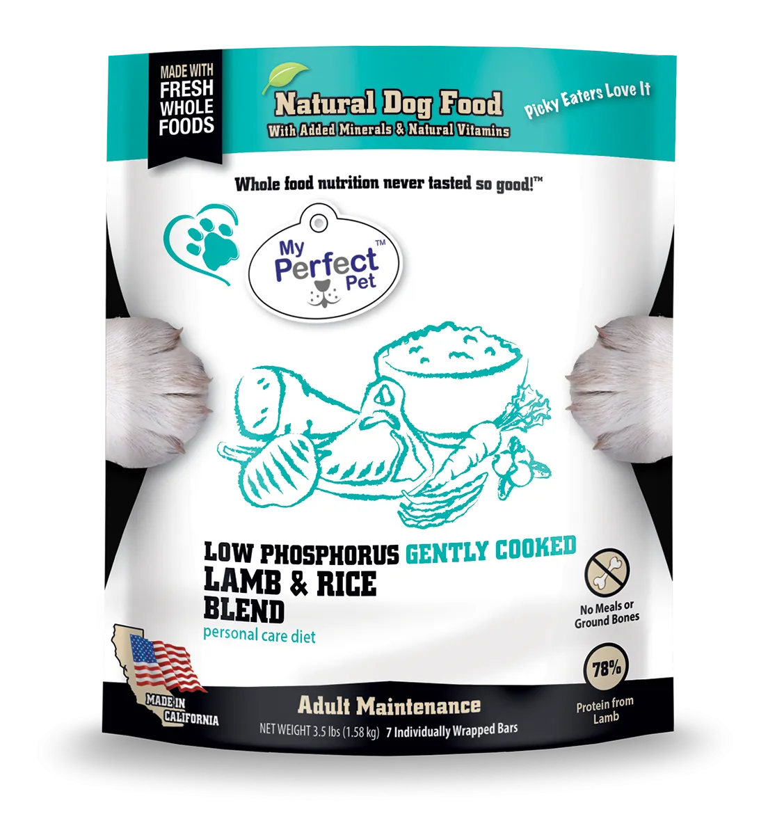 My Perfect Pet Low Phosphorus Lamb & Rice Blend 4lb