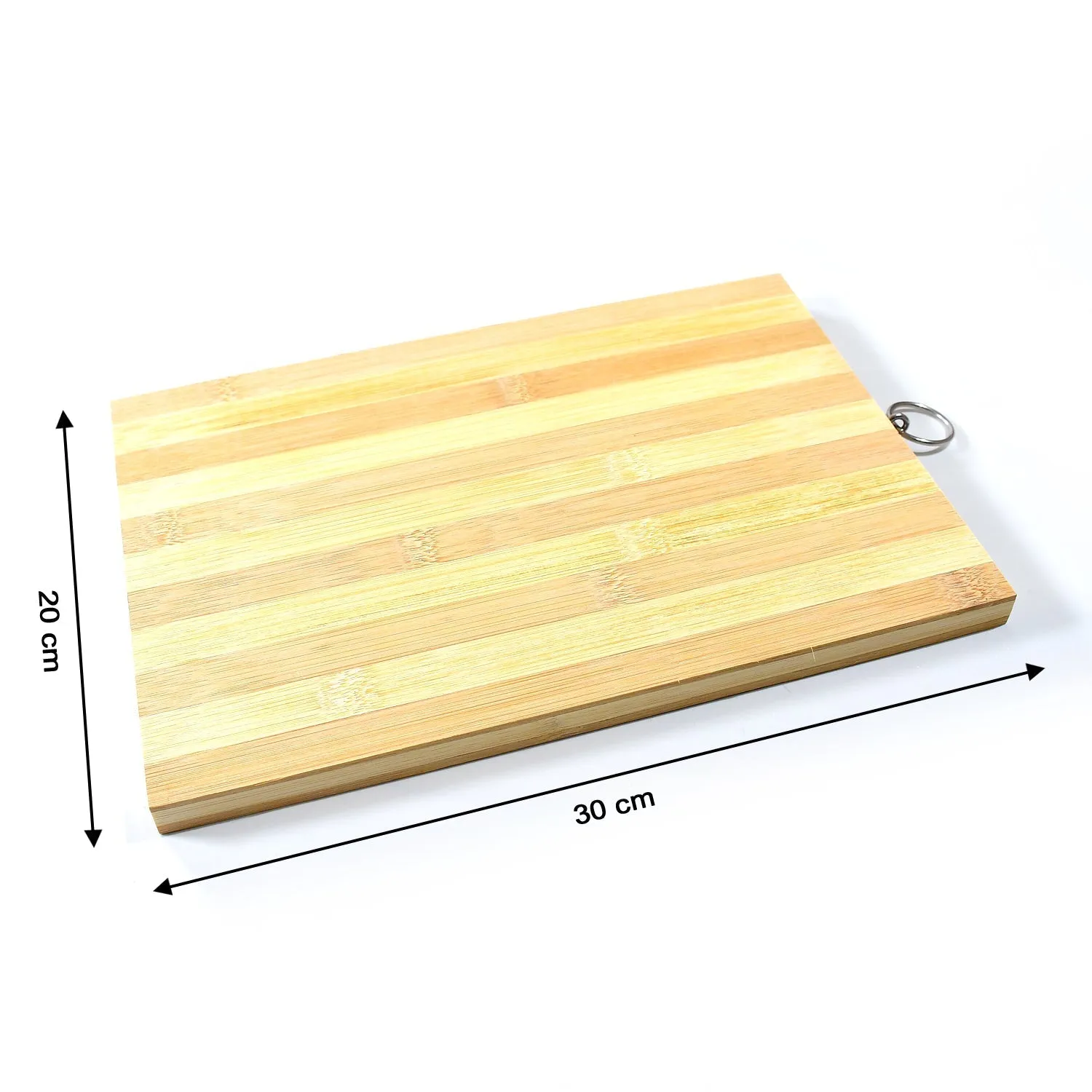 Natural Wood Chopping Cutting Board for Kitchen Vegetables, Fruits & Cheese, BPA Free.