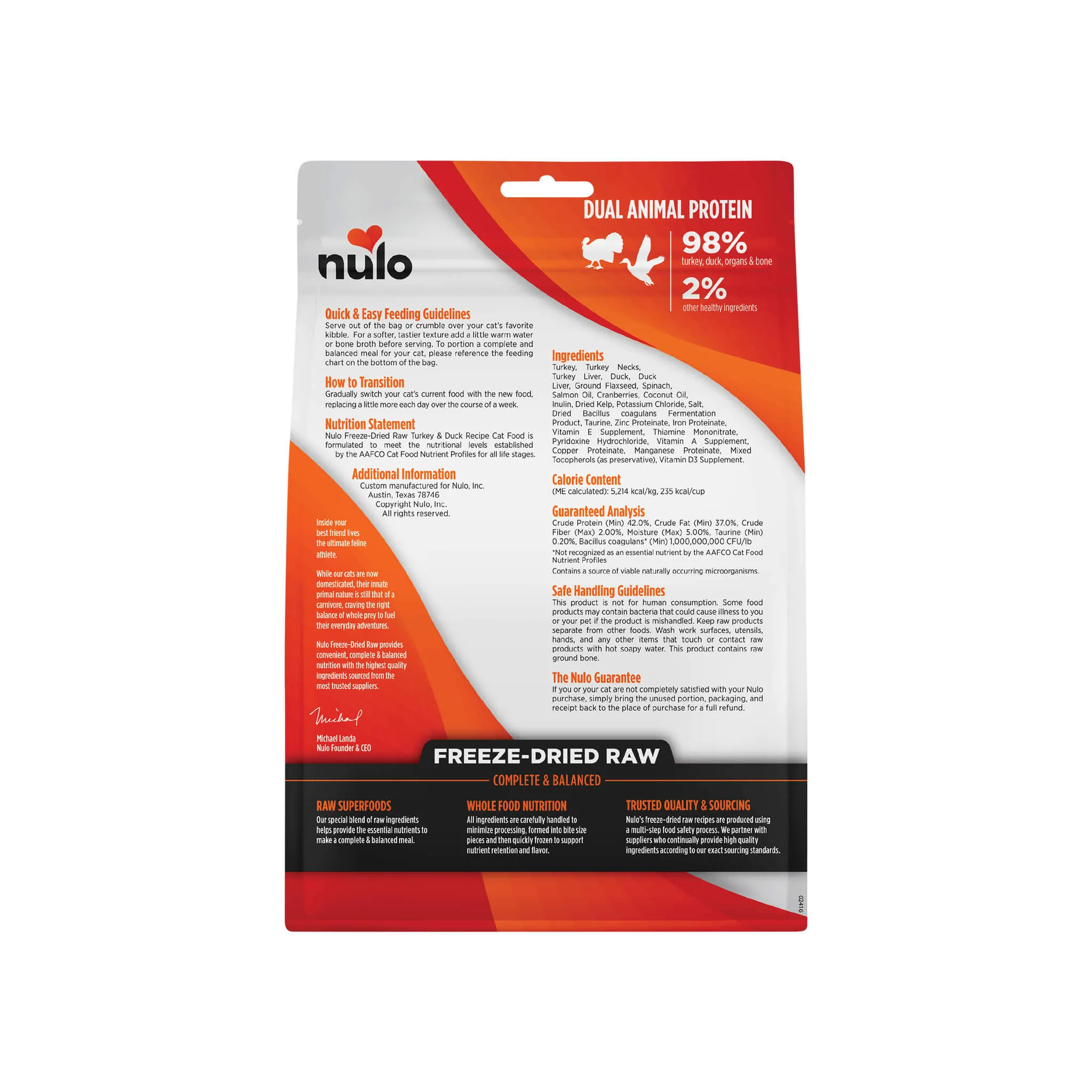 Nulo Freeze Dried Raw Cat Food