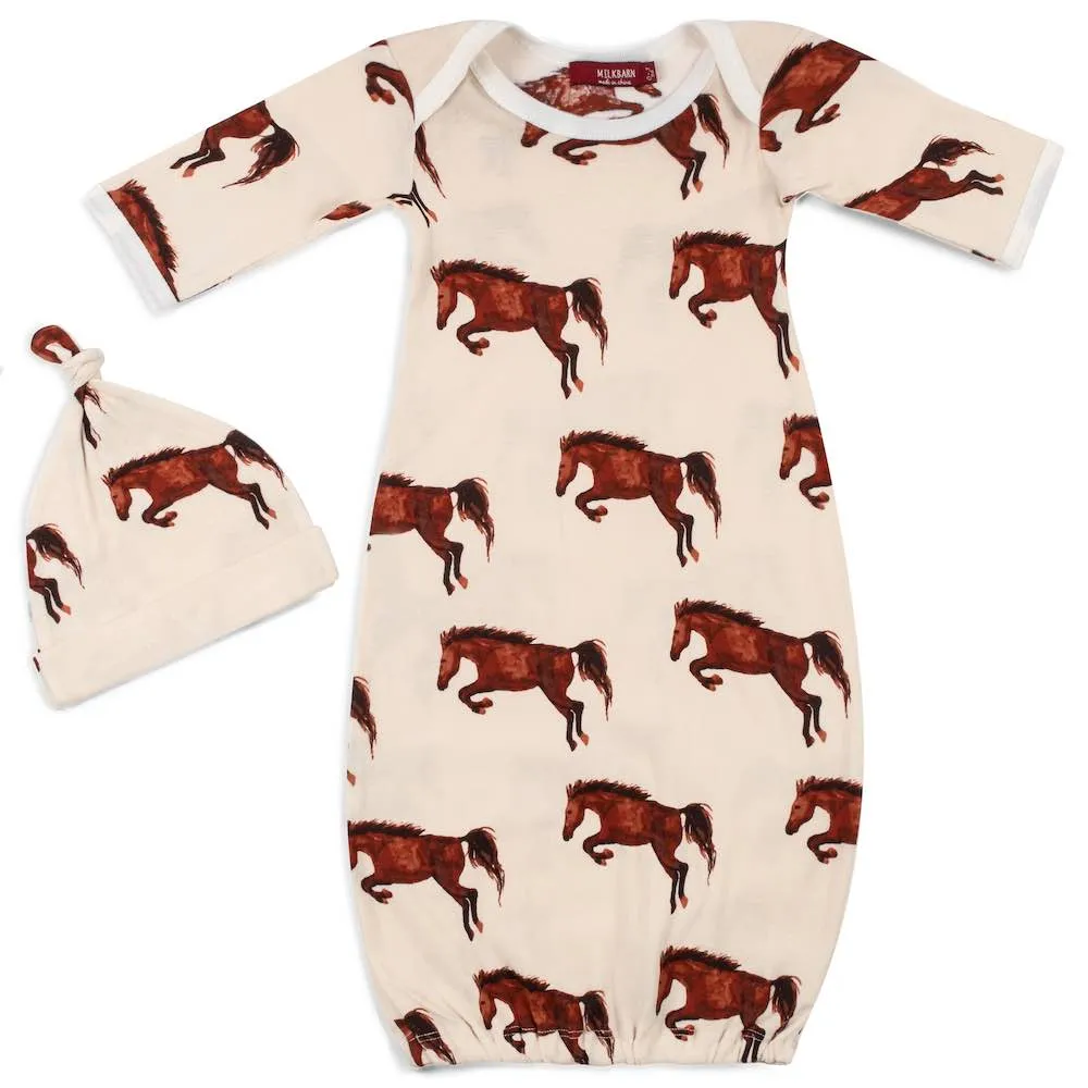 O Baby Gown/Hat Set