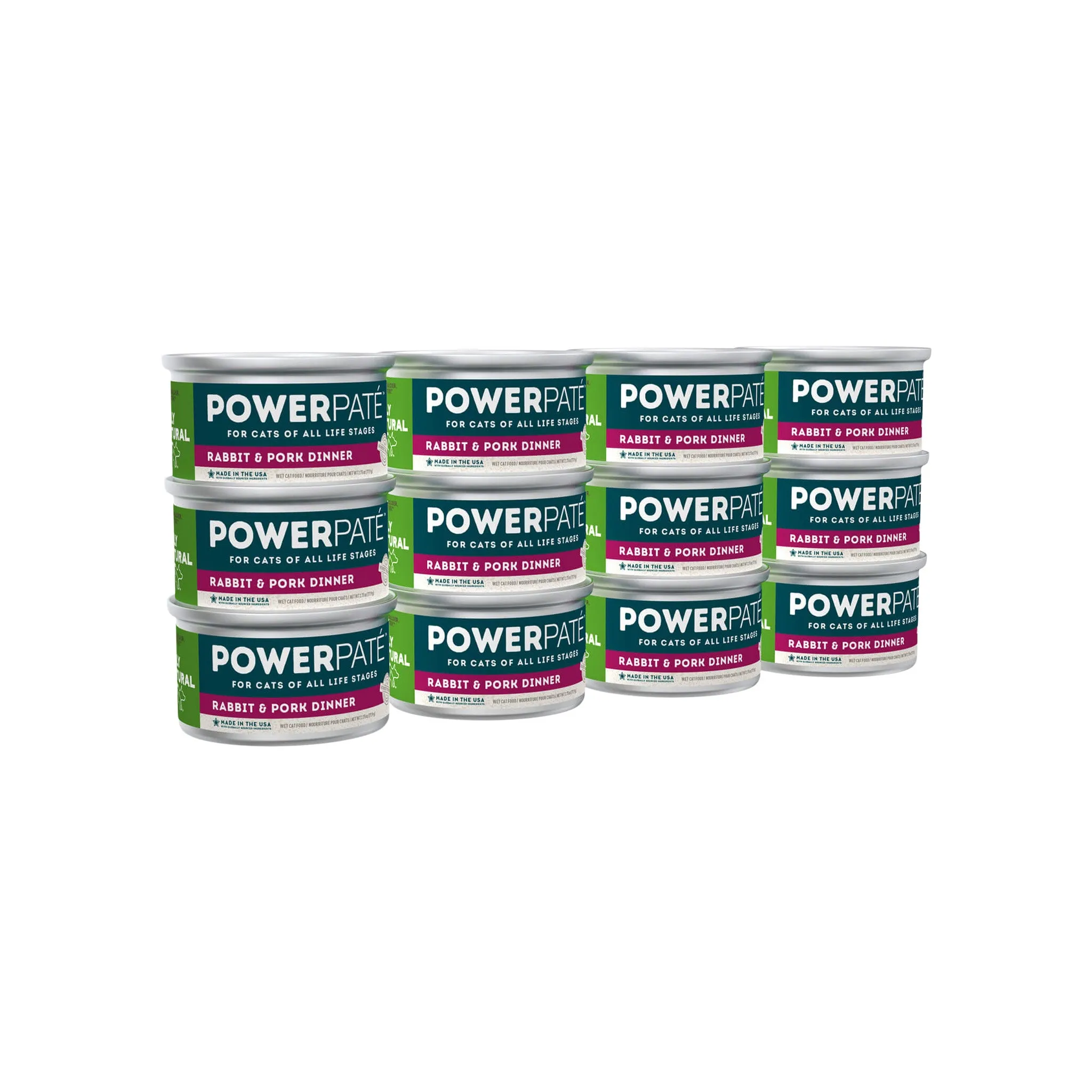 Only Natural Pet PowerPate Grain-Free Rabbit & Pork Wet Cat Food