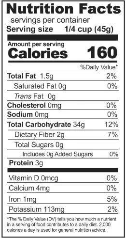 Rainy Day Foods Non-GMO Brown Rice Long 84 oz #10 Can - 53 Servings