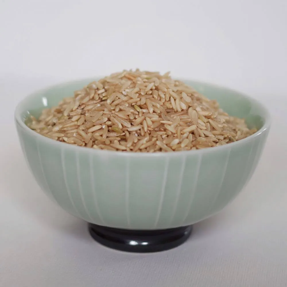 Rainy Day Foods Non-GMO Brown Rice Long 84 oz #10 Can - 53 Servings