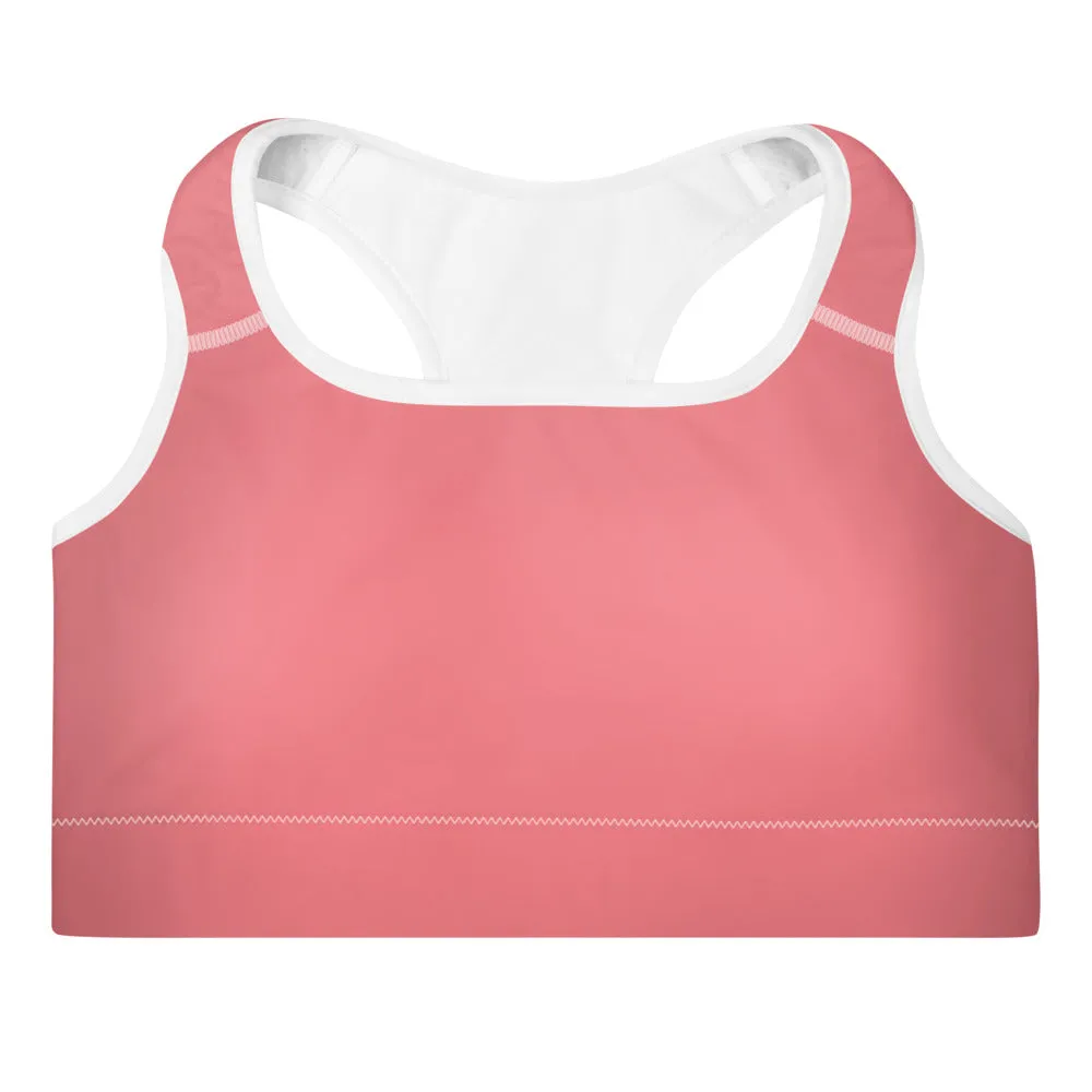 Salmon Pink Sports Bra
