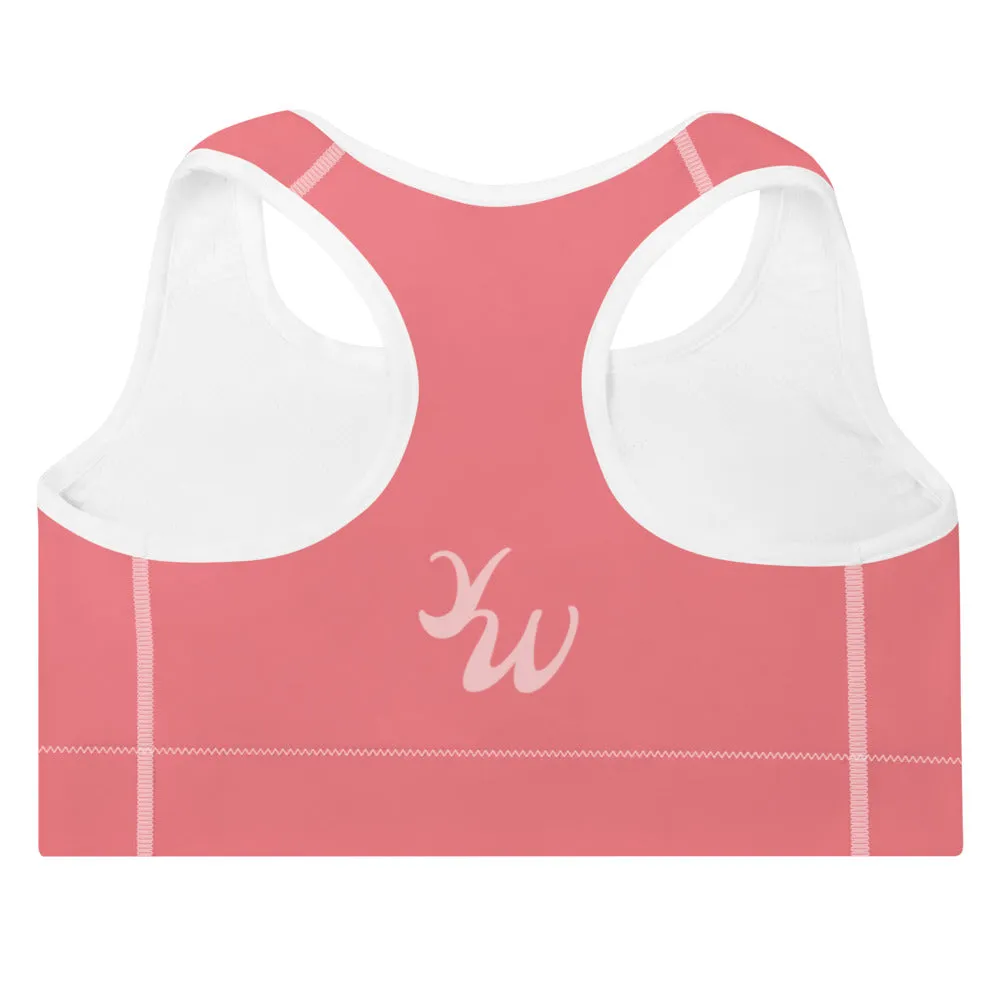 Salmon Pink Sports Bra