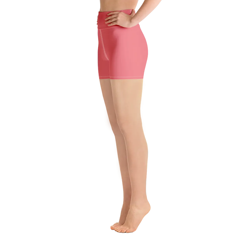 Salmon Pink Yoga Shorts