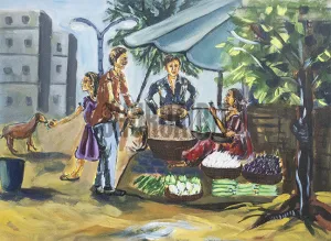 Scene from an Indian city