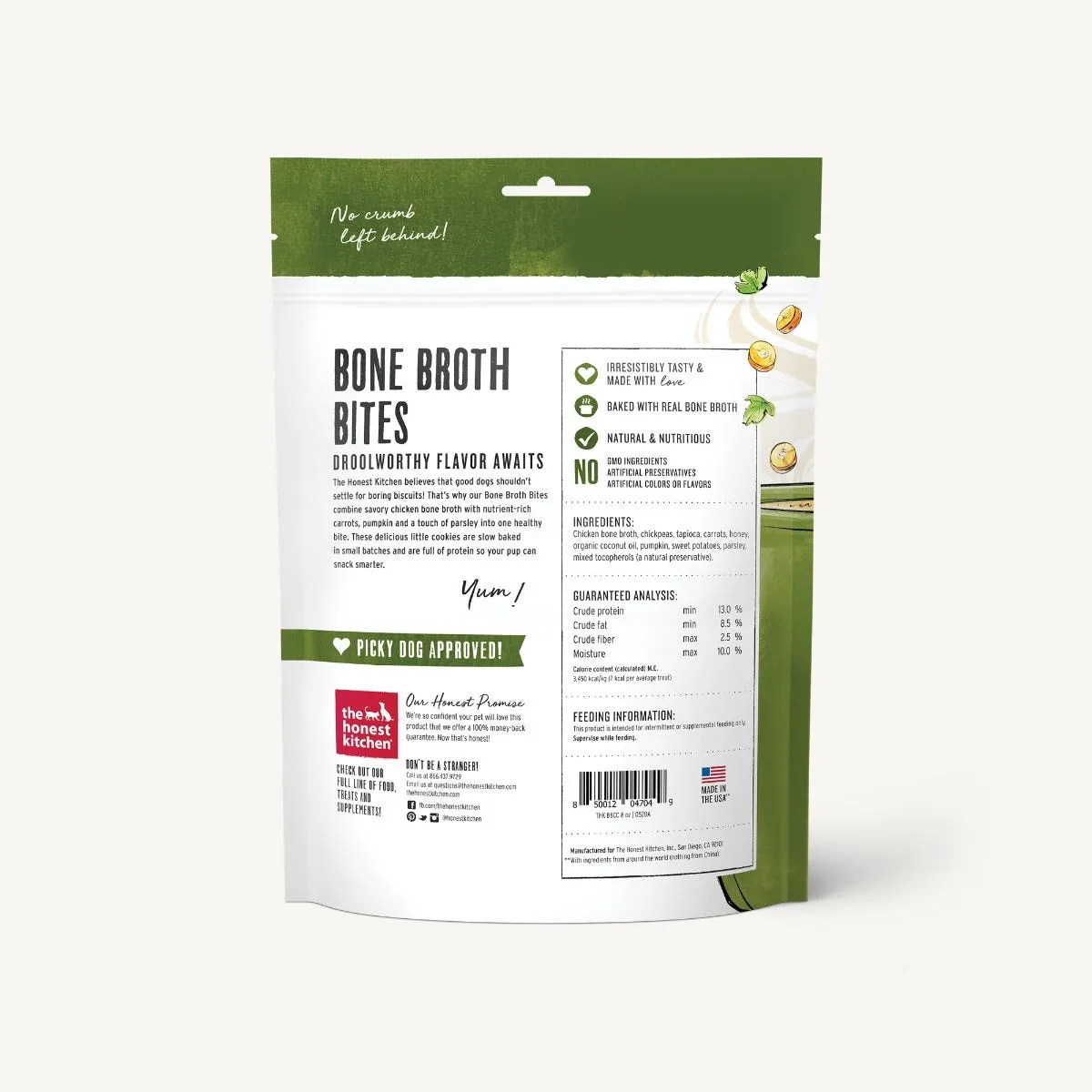 The Honest Kitchen Bone Broth Bites - Roasted with Chicken Bone Broth & Carrots