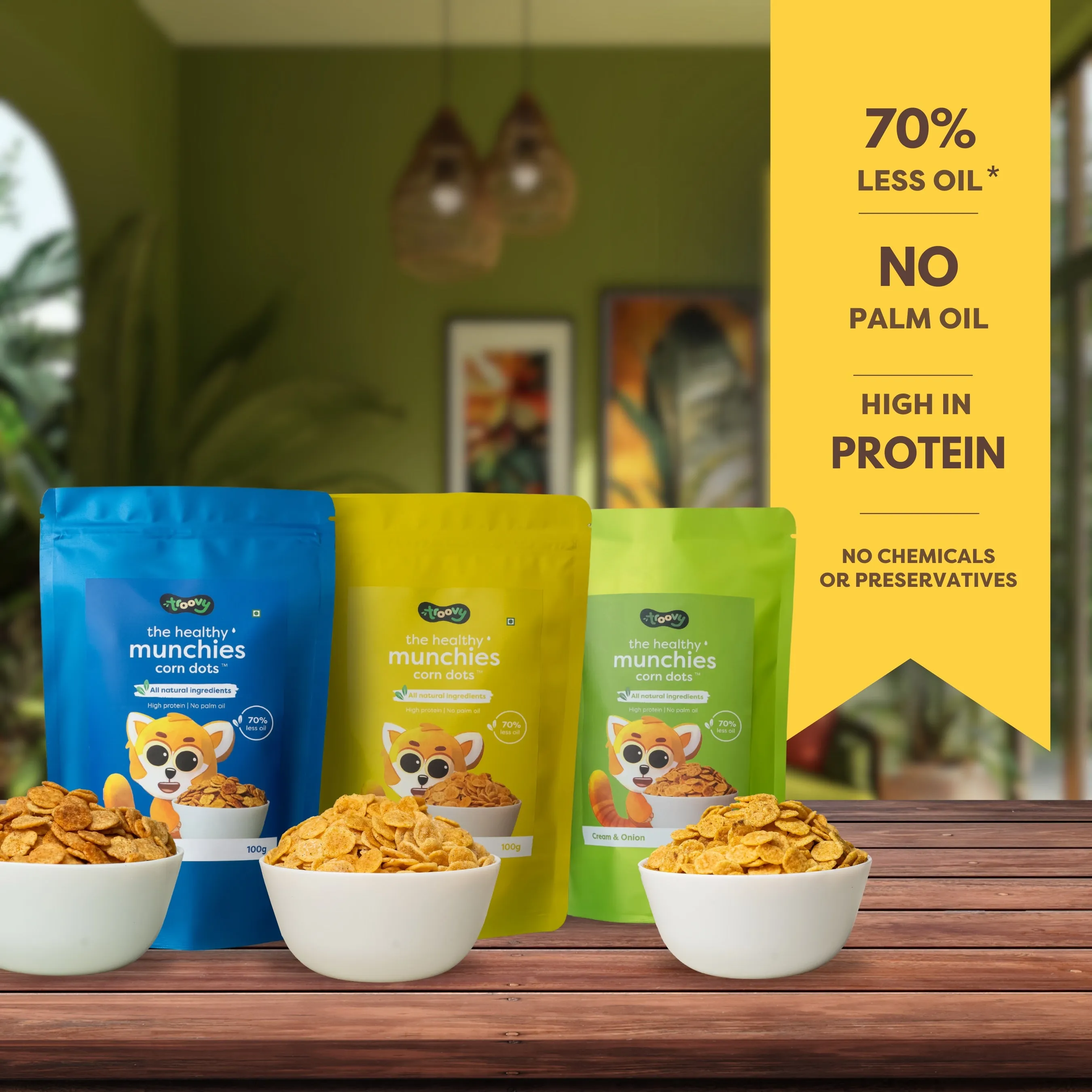 Troovy The Healthy Protein Munchies- Corn Dots Mix