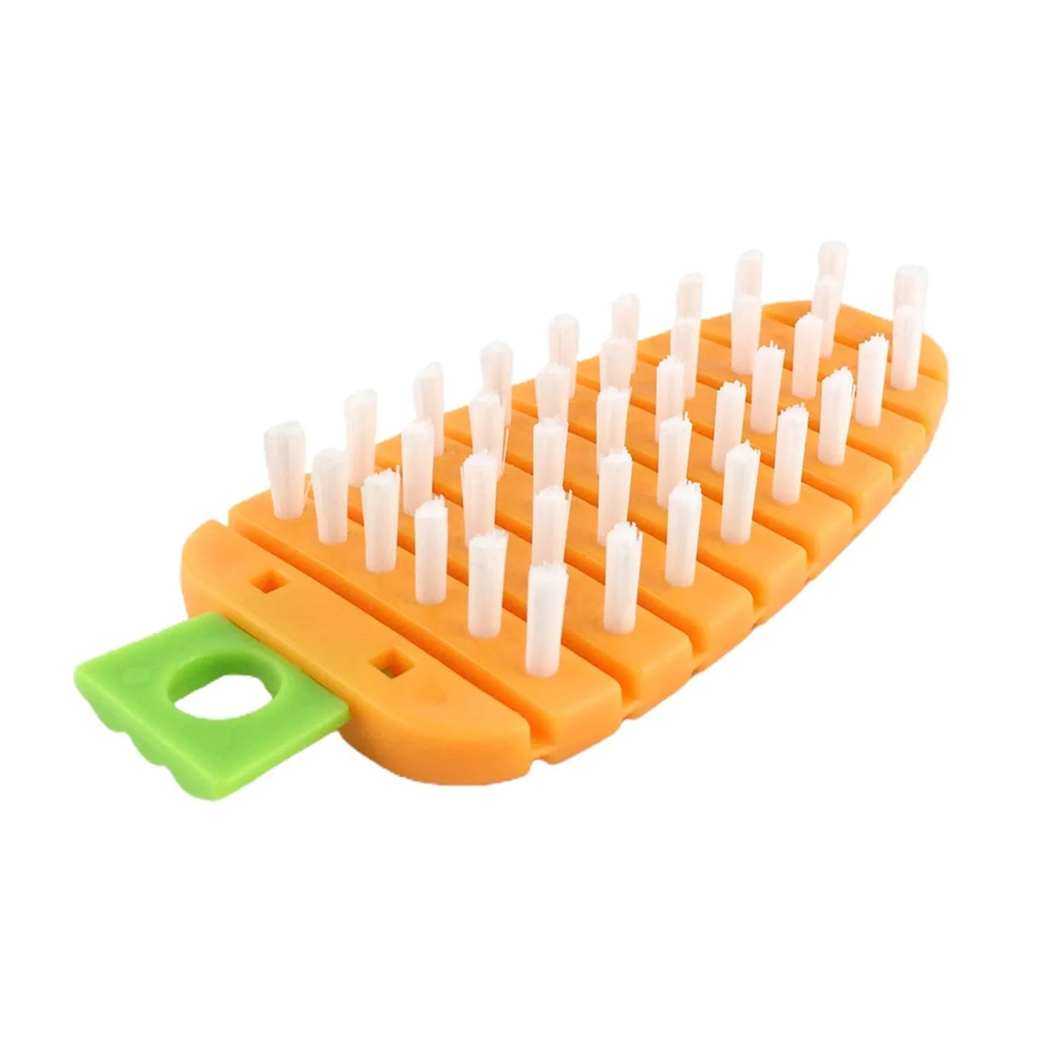 Vegetable Scrubbing Brush, Vegetable Scrubber NonToxic Fruit Brush Carrot Shape Vegetable Brush for Potato for Vegetable