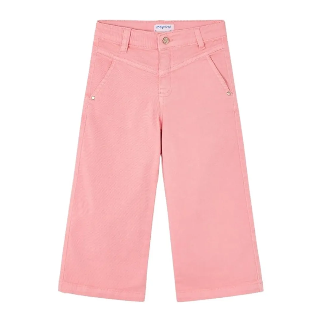 Wide Leg Twill Pants - Salmon by Mayoral