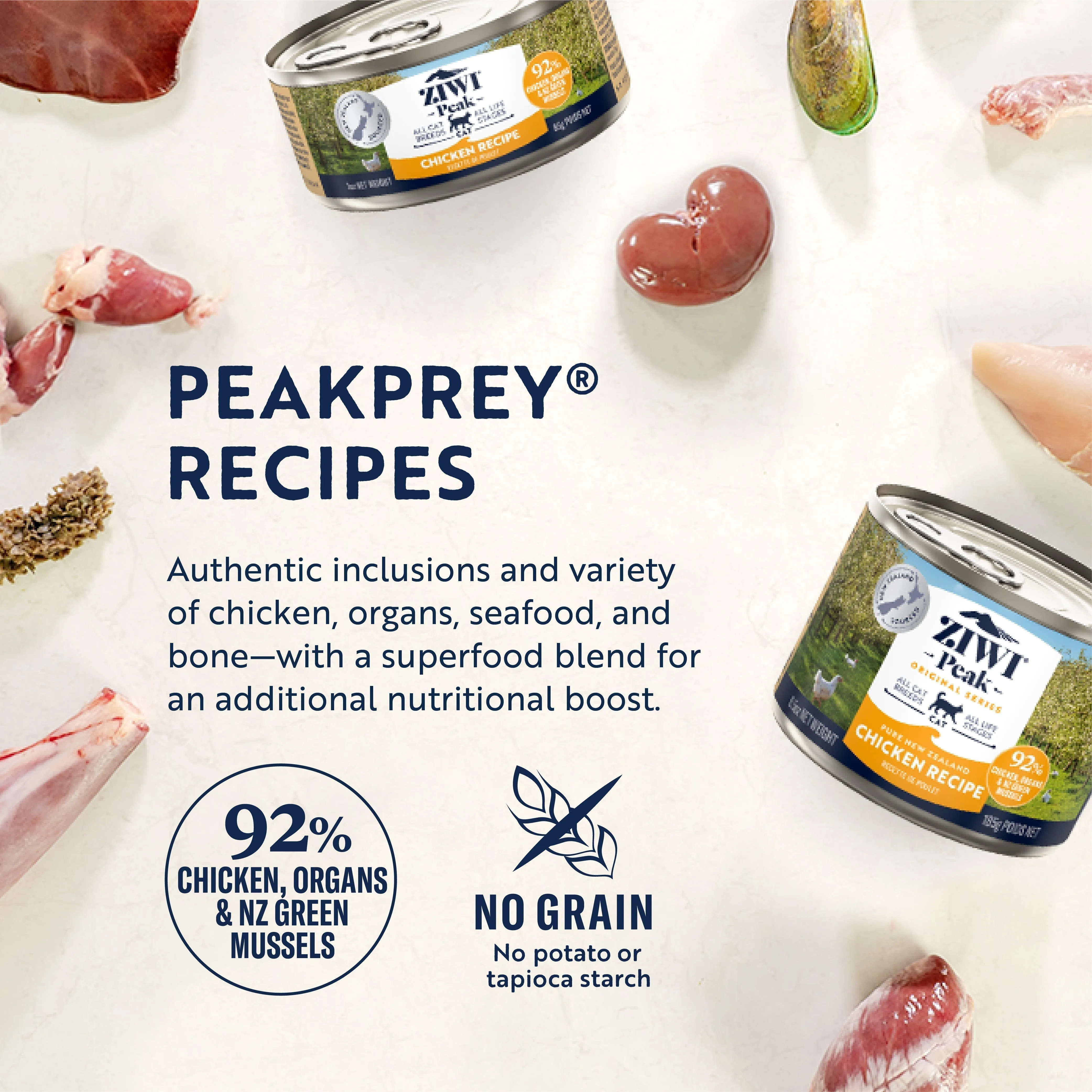 ZIWI Peak Wet Chicken Recipe Cat Food 85g